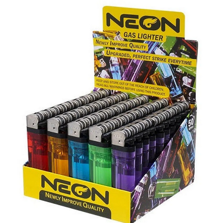 Neon Disposable Lighter 50 Count