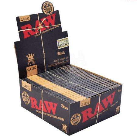 RAW Black King Size Slim – 50 pack